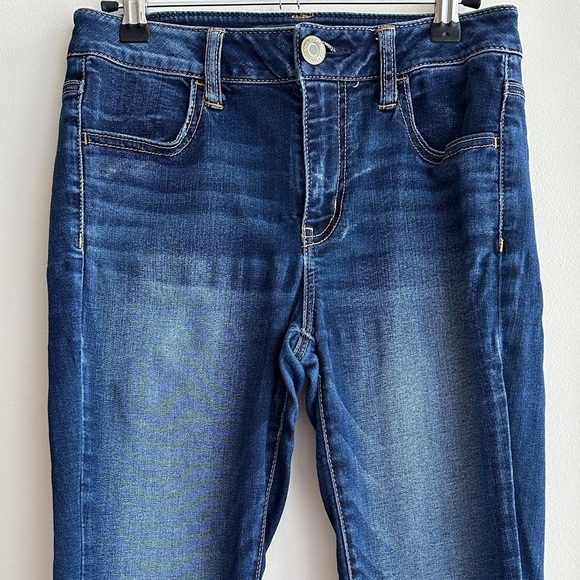 American Eagle Outfitters Hi-Rise Jegging, Dark Wash Skinny Jeggings, Size 4 - Picture 2 of 16